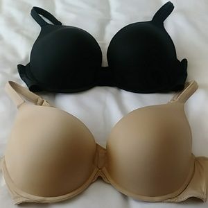 2 Cacique Smooth Boost Plunge Bras 40 DD